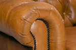 Jefferson Chesterfield Leather Armchair - Tan -