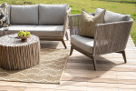 Cardelini Patio Lounge Set - Stone -