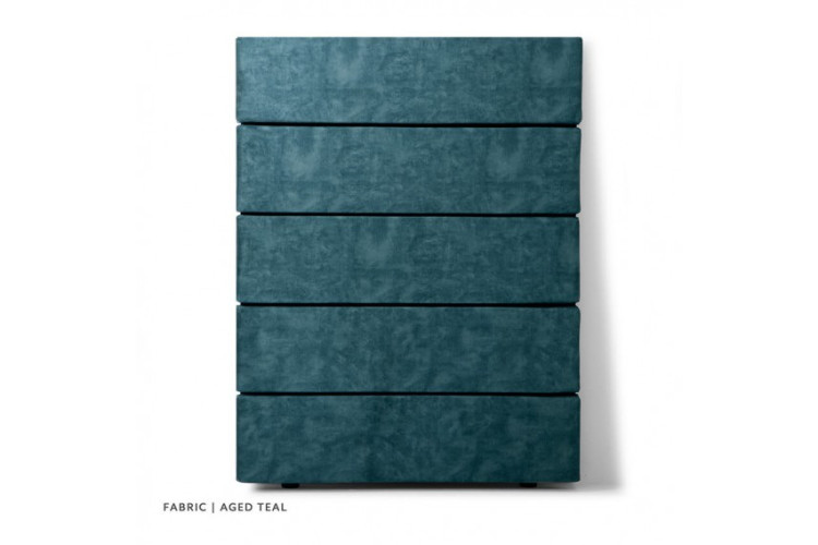 Drew Panel Headboard - Single - Aged Teal - 