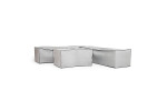 Domenico Patio Lounge Set  - Protective Cover - Grey -