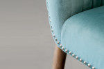 Lennon Velvet Dining Room Chair - Teal -