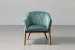 Lennon Velvet Dining Room Chair - Teal -