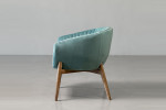 Lennon Velvet Dining Room Chair - Teal -