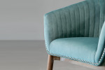 Lennon Velvet Dining Room Chair - Teal -