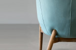 Lennon Velvet Dining Room Chair - Teal -