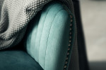 Lennon Velvet Dining Room Chair - Teal -