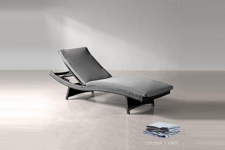 Eclipse Pool Lounger Protective Cover - Grey -