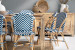 Clayden Tara 8 Seater Square Dining Set (1.6m) - Navy & White -