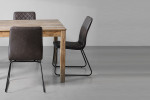 Montreal Jude 4 Seater Dining Set (1.2m) - Vintage Brown -