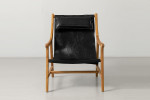 Harbin Leather Armchair - Black -