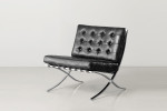 Replica Barcelona Leather Chair - Black -