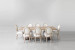 Bordeaux Olivia 8 Seater Dining Set - 2.4m - Stone -