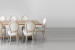 Bordeaux Olivia 8 Seater Dining Set - 2.4m - Stone -