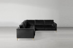 Hayden Velvet Corner Couch - Midnight -