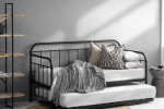 Eralena Metal Daybed - Matte Black - 