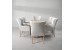 Bordeaux Emma 6 Seater Dining Set - 2.4m - Everest Silver -