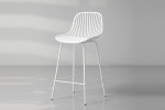 Yara Counter Bar Chair - White -