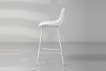 Yara Counter Bar Chair - White -