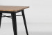 Odell Metal Dining Table - Matte Black -