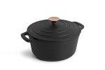 Nouvelle Cast Iron Casserole - 24cm - Matte Black -