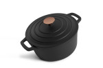 Nouvelle Cast Iron Casserole - 24cm - Matte Black -