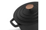 Nouvelle Cast Iron Casserole - 24cm - Matte Black -