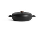 Nouvelle Cast Iron Oven Pan - 30cm - Matte black