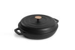 Nouvelle Cast Iron Oven Pan - 30cm - Matte black