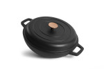 Nouvelle Cast Iron Oven Pan - 30cm - Matte black