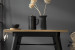 Odell Metal Dining Table - Matte Black -