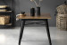 Odell Metal Dining Table - Matte Black -