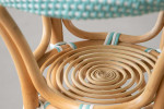 Vella Bistro Table - Light Teal & White -