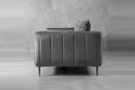 Ottavia 3 Seater Velvet Couch - Grey -