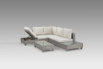 Milan Daybed Corner Patio Set Titanium | Patio Sets -