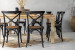 Clayden La Rochelle 8 Seater Square Dining Set 1.6m - Rustic Black 8 Seater Dining Sets - 3