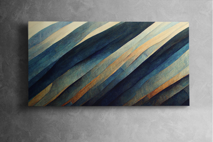 Carved Abstract Canvas Art - 1