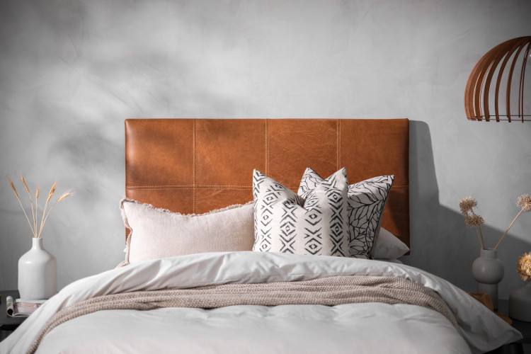 Spenser Leather Headboard - Double Double Wall Mounted Headboards - 1