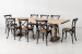 Bordeaux La Rochelle 8 Seater Dining Set - Rustic Black  - 2.4m 8 Seater Dining Sets - 4