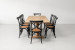 Bordeaux La Rochelle 8 Seater Dining Set - Rustic Black  - 2.4m 8 Seater Dining Sets - 6