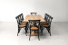 Bordeaux La Rochelle 10 Seater Dining Set - Rustic Black - 2.7m 10 Seater Dining Sets - 5