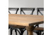 Bordeaux La Rochelle 10 Seater Dining Set - Rustic Black - 2.7m 10 Seater Dining Sets - 6