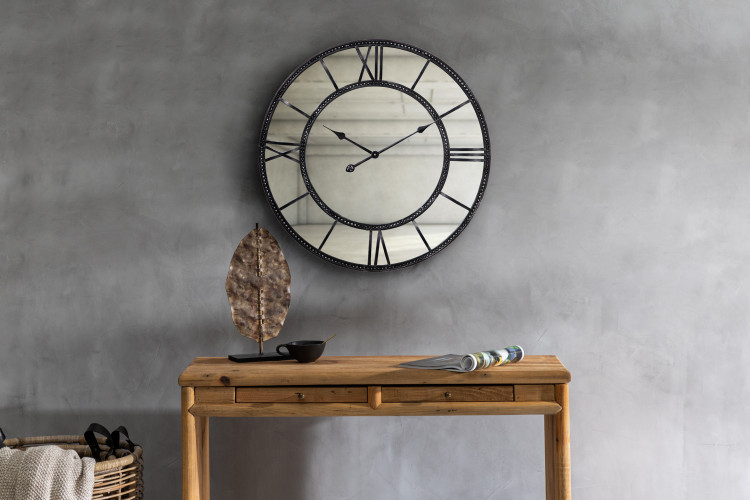 Mirror Wall Clock Clocks - 1