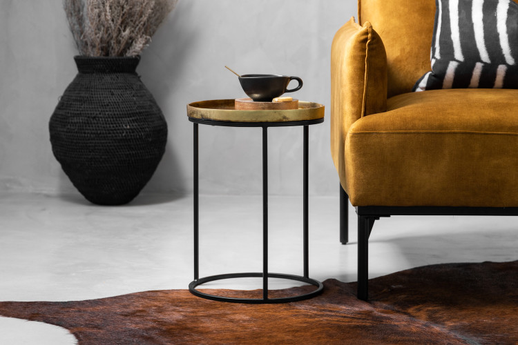 Gochar Side Table - Bronze Side Tables - 1