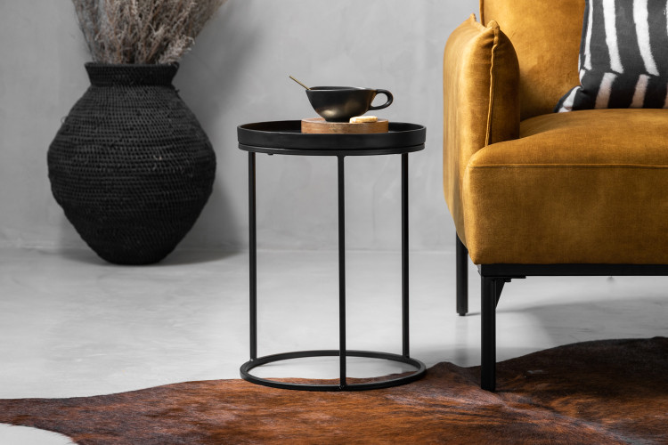 Gochar Side Table - Black Side Tables - 1