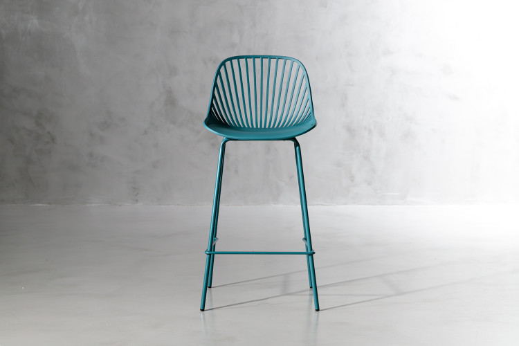 Yara Counter Bar Chair - Teal Bar & Counter Chairs - 1