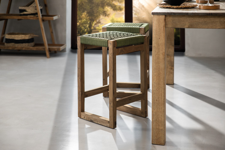 Letaba Bar Stool - Military Green Bar & Counter Chairs - 1