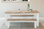 Waldorf Dining Table with Waldorf Dining Benches -