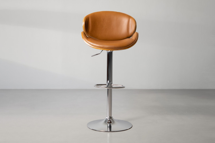 Tristan Bentwood Bar Chair - Tan Tristan Bar Chairs - 1