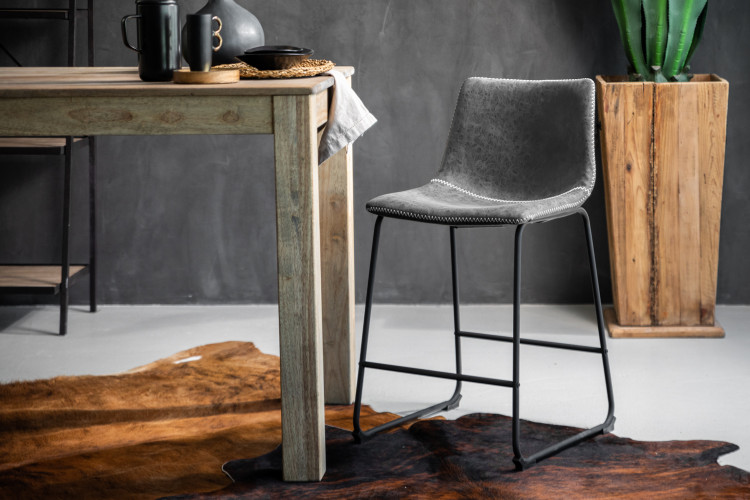 Halo Counter Bar Chair - Storm Grey  -