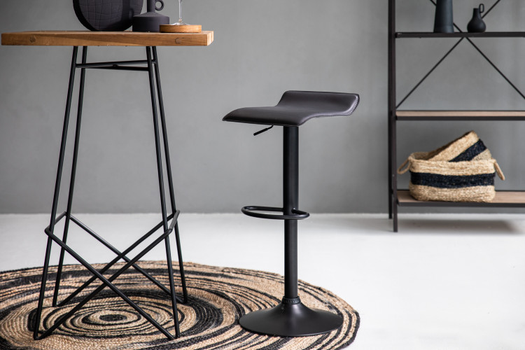 Ella Bar Chair - Black -